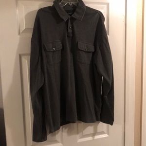 Dockers Shirt Men’s Long Sleeve Gray Size XL